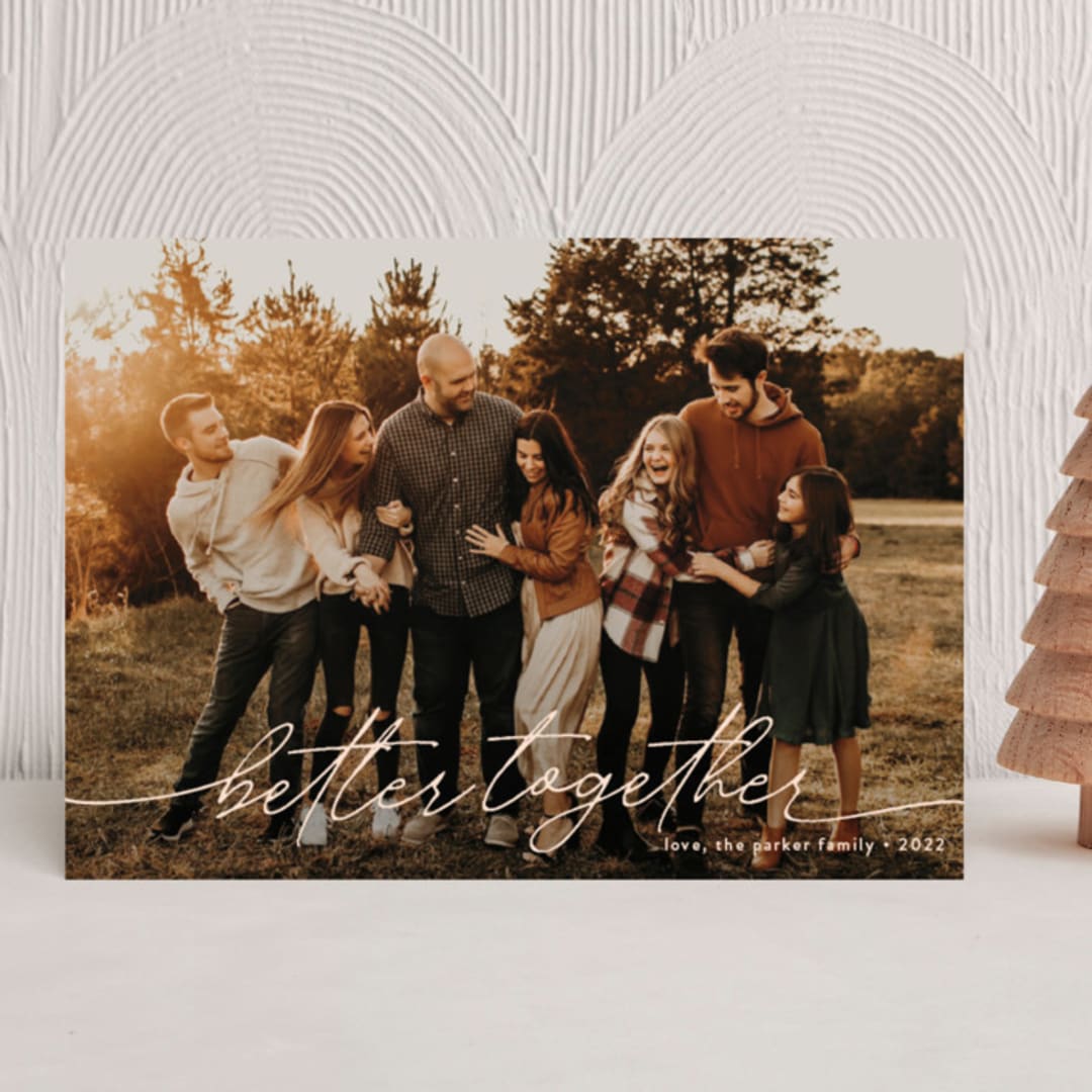"Together Forever" - Holiday Cards in Latte by Robin Ott - Front