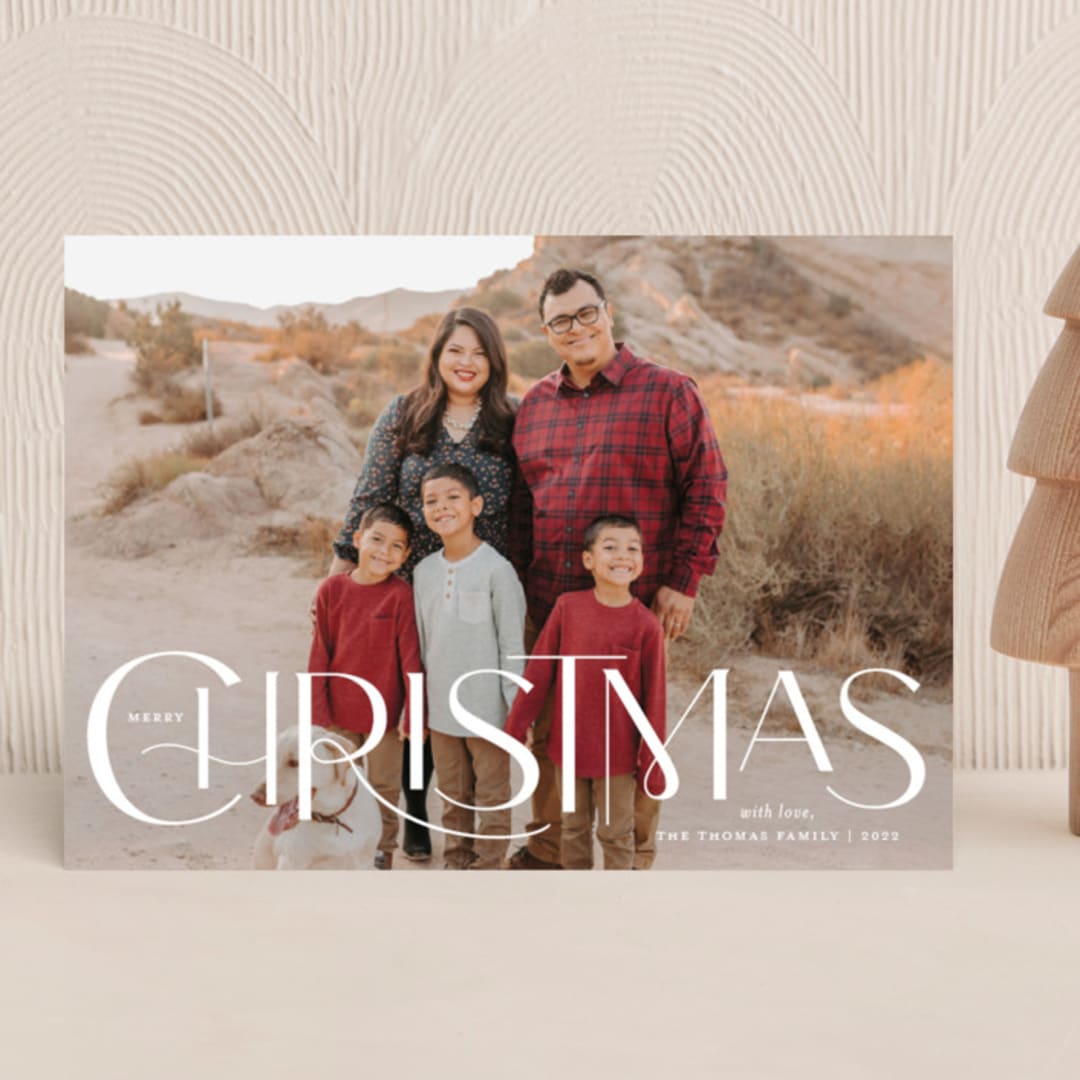 "Big Christmas" - Holiday Cards in Snow by Sarah Brown - Front
