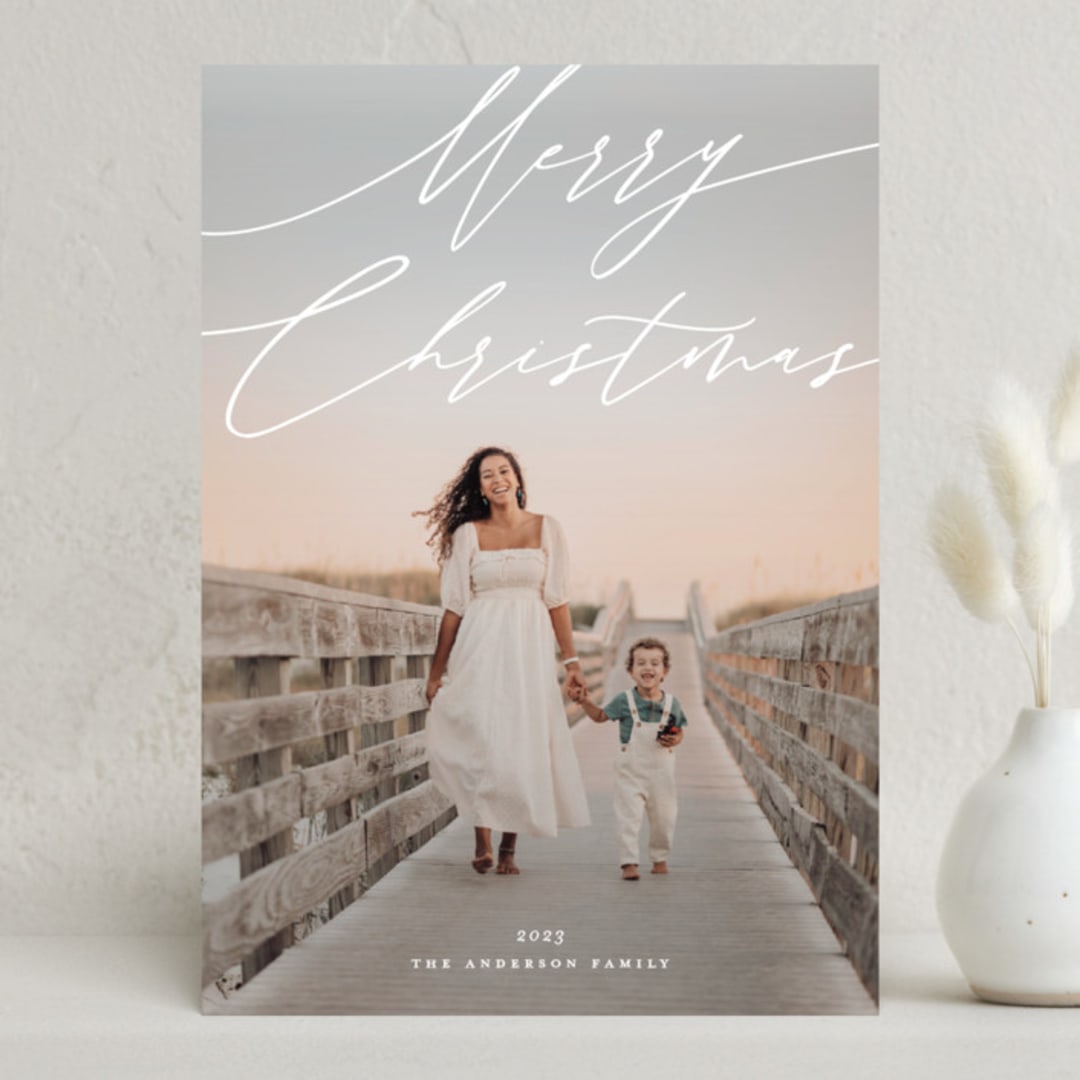 "Supreme elegance" - Holiday Cards in Snow by Jelena Vuletic - Front