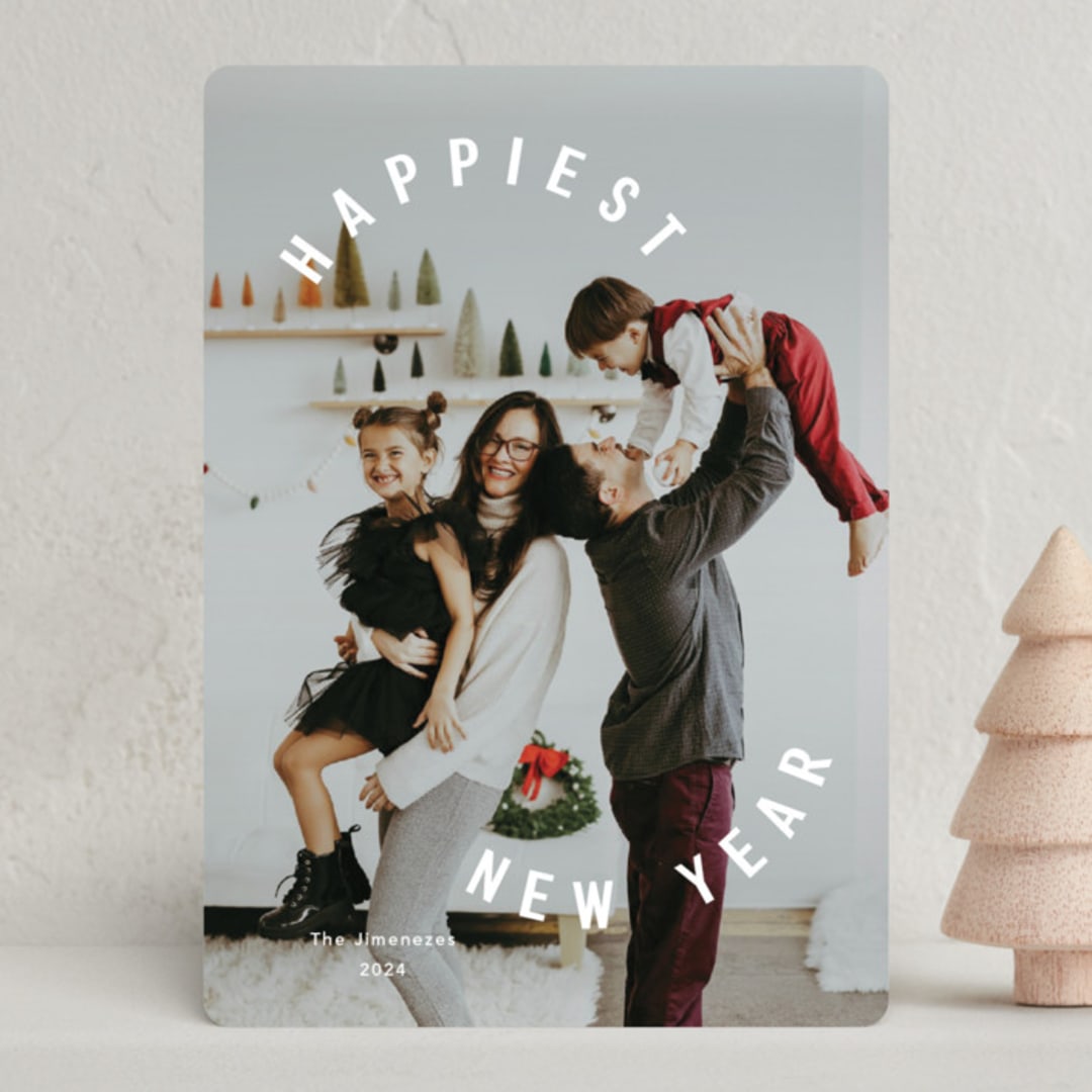 "Happiest circle" - Holiday Cards in Snow by Yaling Hou Suzuki - Front