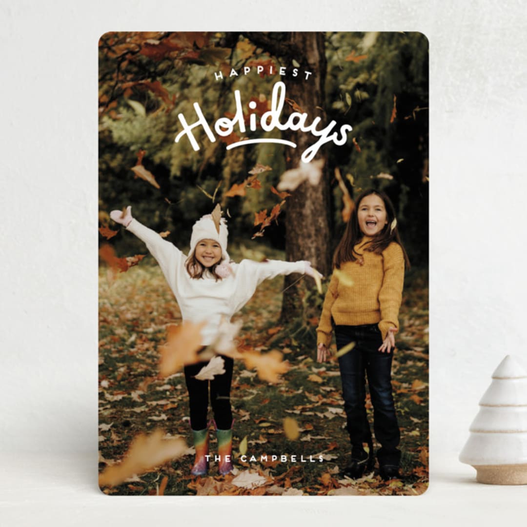"Calder greeting" - Holiday Cards in Snow by Jennifer Wick - Front