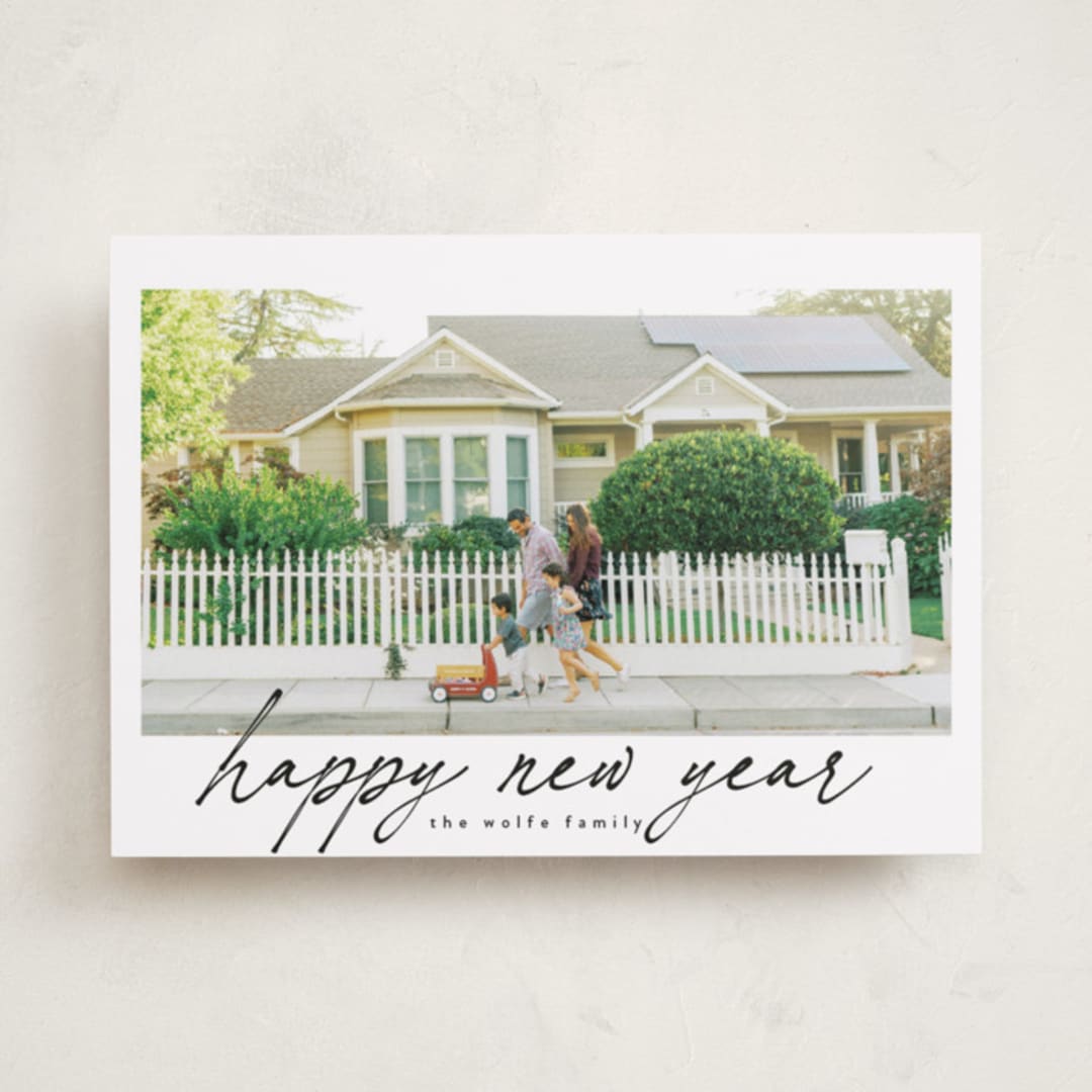 "The Merry" - Holiday Cards in Marshmallow by Tamara Hilje - Front