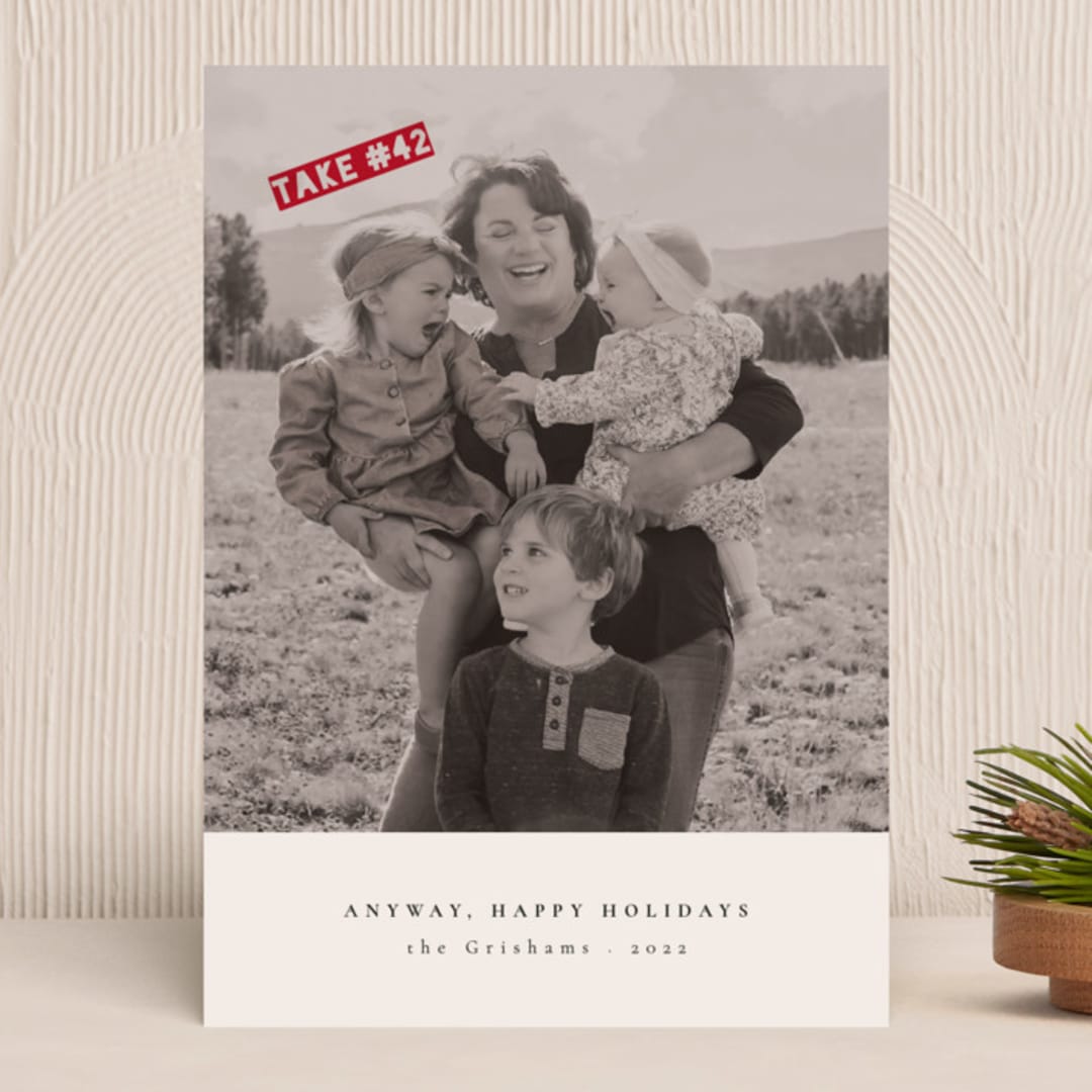 "Photo shoot" - Holiday Cards in Eggnog by letterfix - Front