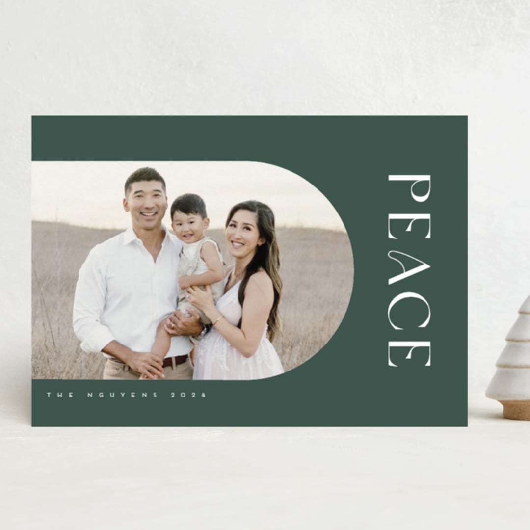 "Camber" - Holiday Cards in Juniper by Snow and Ivy - Front