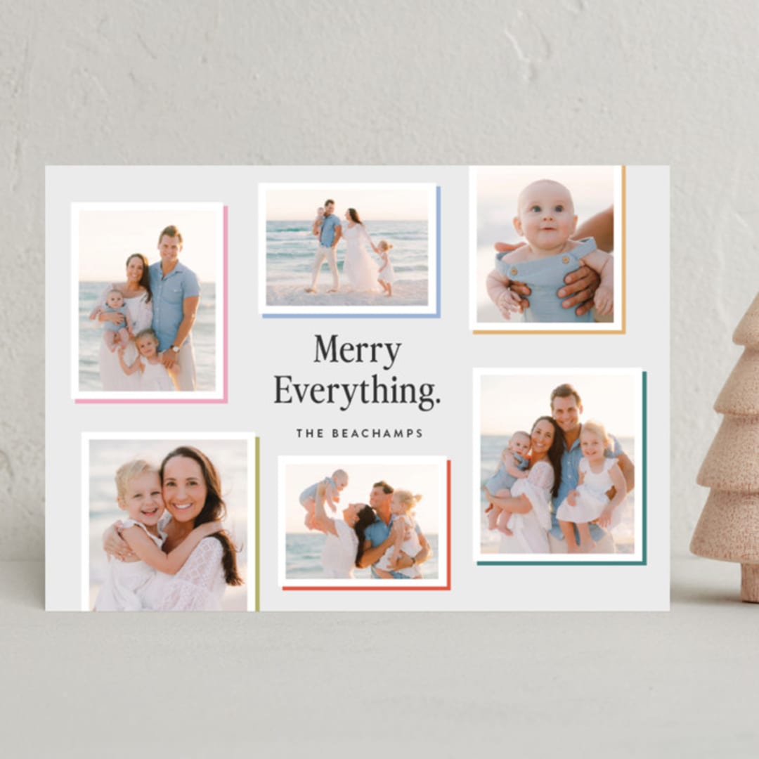 "Color Palette" - Holiday Cards in Candy by Paper Raven Co. - Front