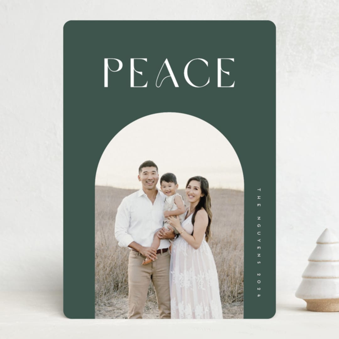 "Camber" - Holiday Cards in Juniper by Snow and Ivy - Front