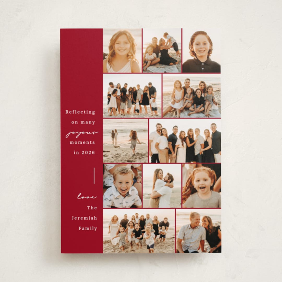 "Many Merry Moments" - Holiday Cards in Peppermint by Rebecca Durflinger - Front
