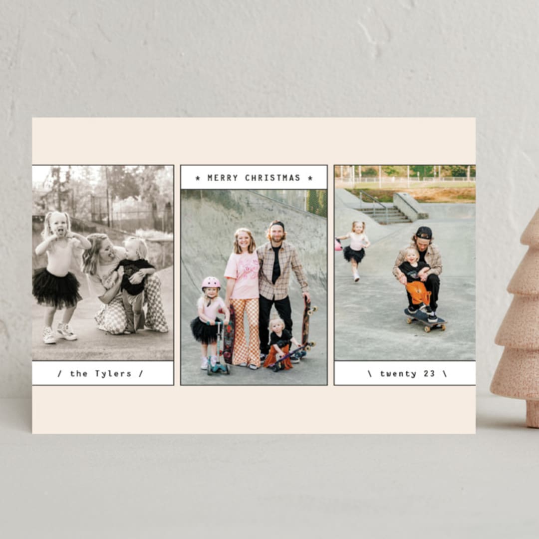 "Triple" - Holiday Cards in Pudding by Anastasia Makarova - Front