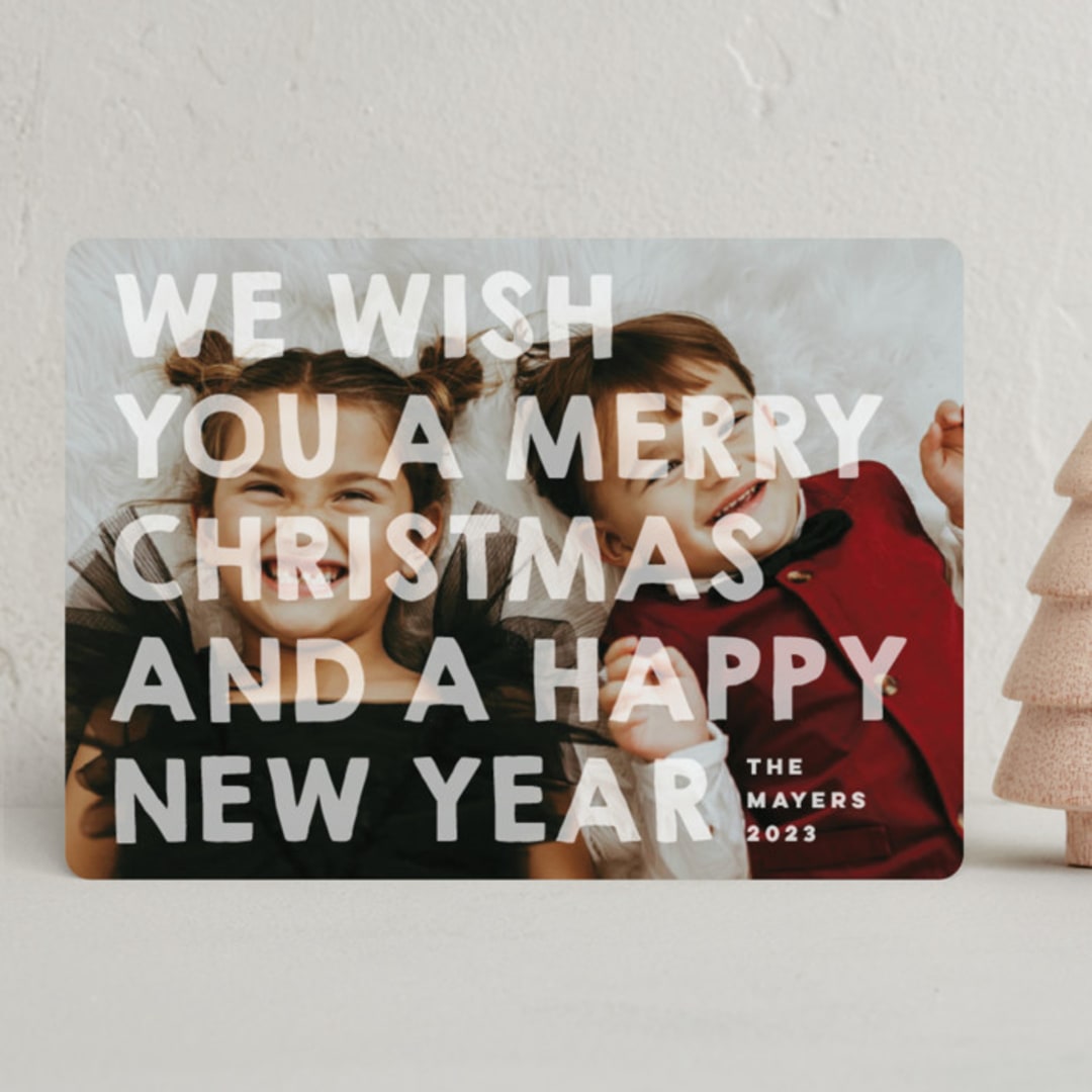 "Big Bold" - Holiday Cards in Snow by Snow and Ivy - Front