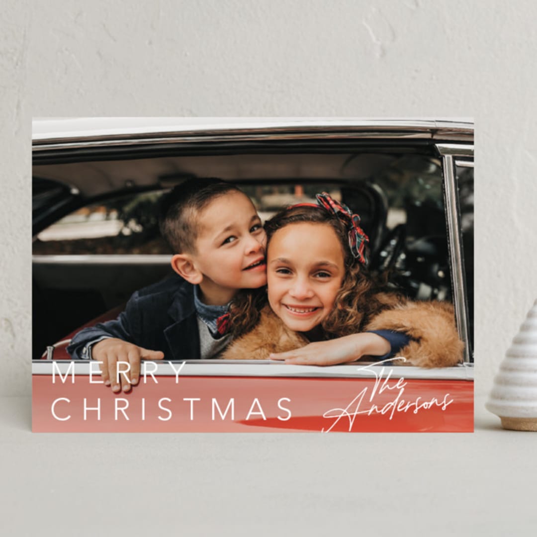 "Subtle grace" - Holiday Cards in Frost by Cass Loh - Front
