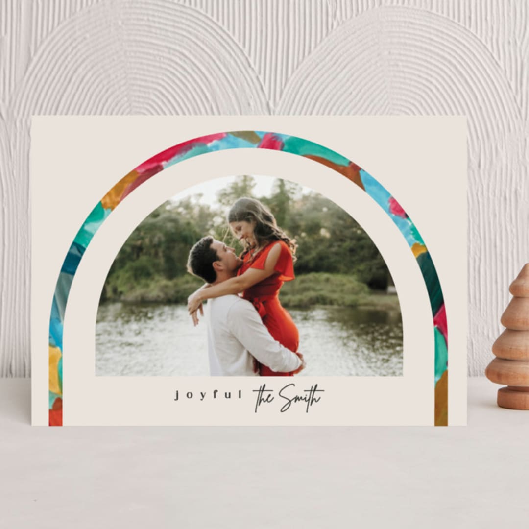 "Festive Arch" - Holiday Cards in Pudding by Creo Study - Front