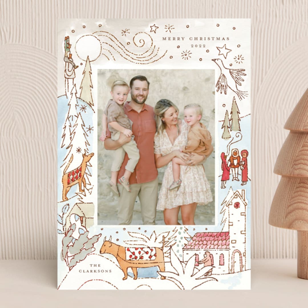 "Cheerful Season" - Holiday Cards in Ice by Morgan Ramberg - Front