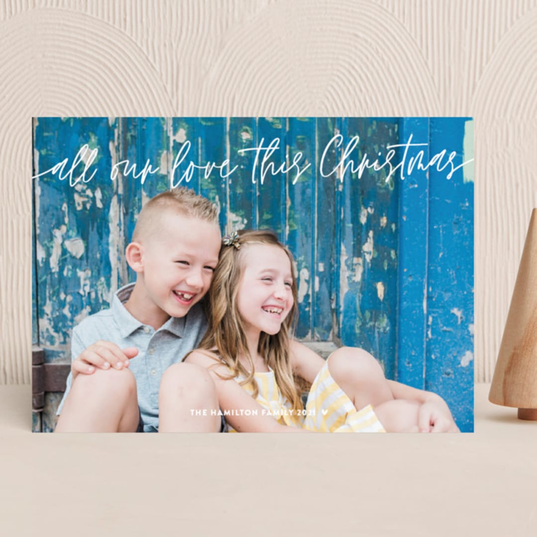 "Love this Christmas" - Holiday Cards in Snow by Melanie Severin - Front