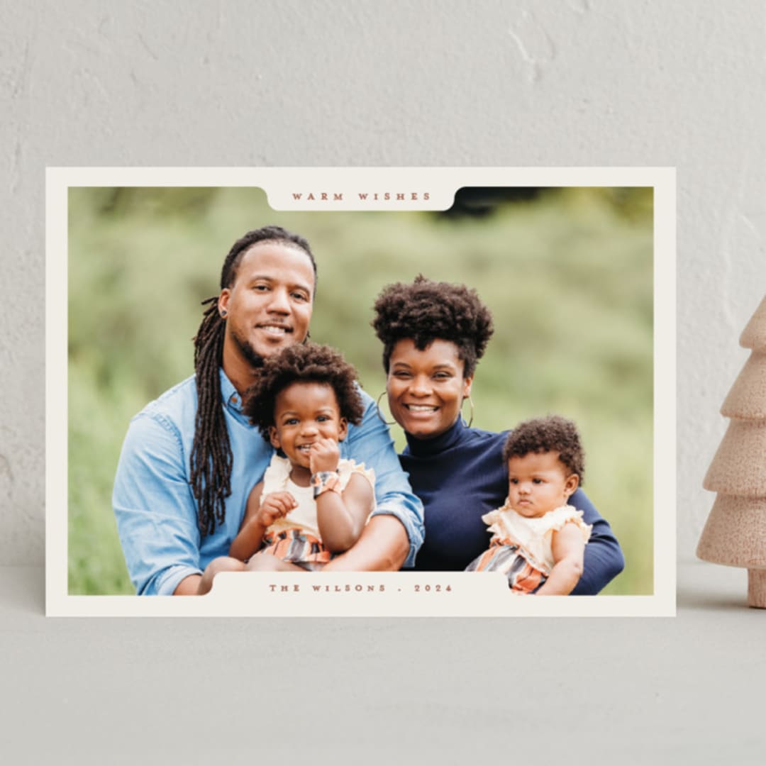 "Holiday File" - Holiday Cards in Eggnog by Gwen Bedat - Front