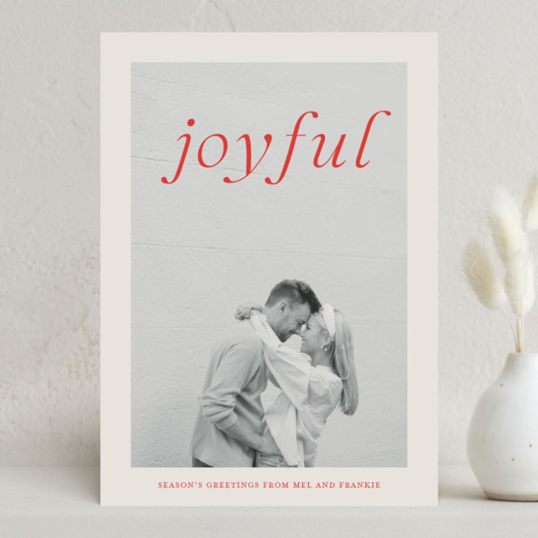 "Frankly" - Holiday Cards in Cardinal by Ani Somi - Front