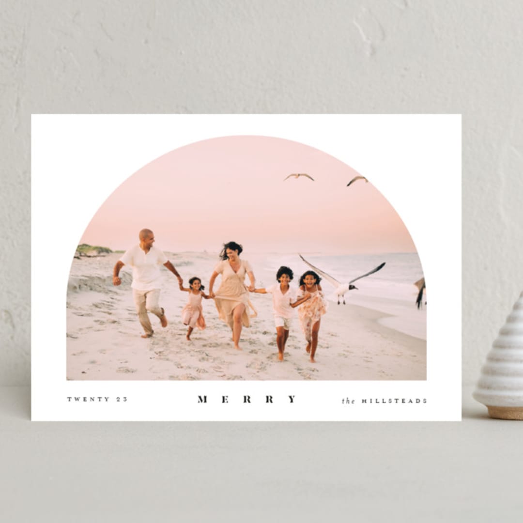 "Mosque" - Holiday Cards in Dove by Danie Romrell - Front