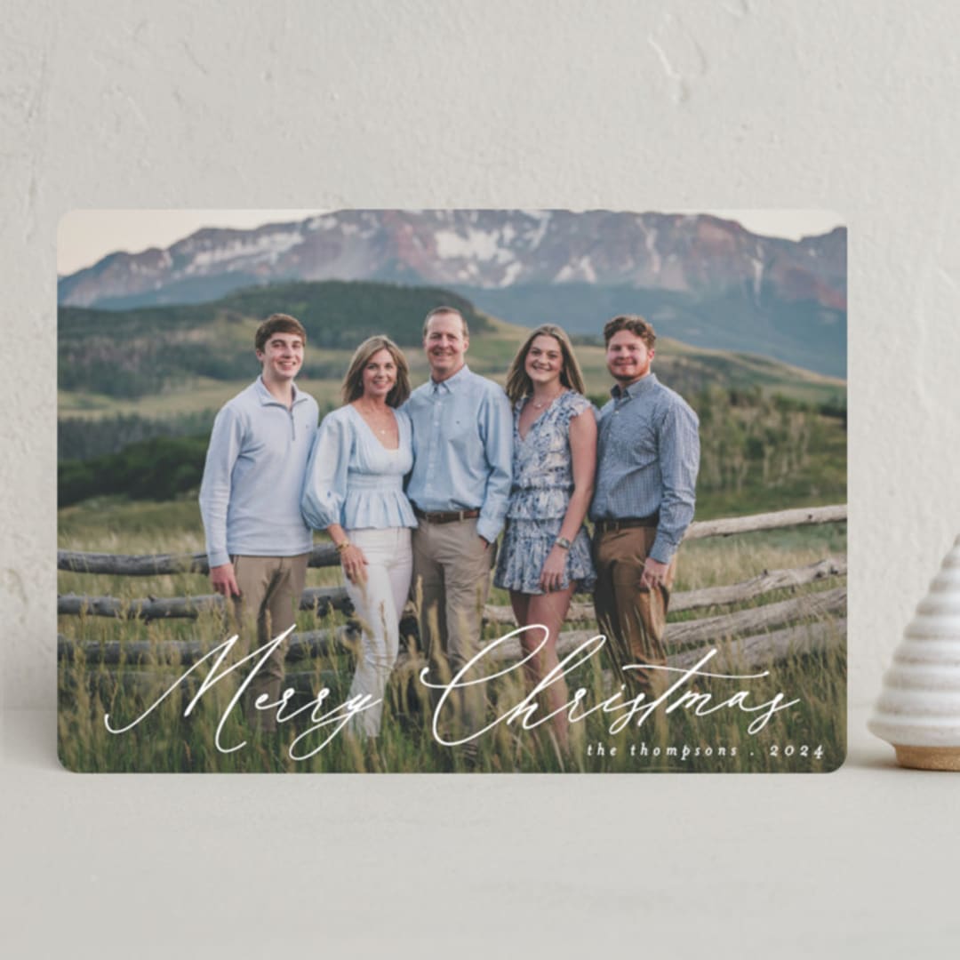 "Modern Traditionalist" - Holiday Cards in Winter by Morgan Kendall - Front