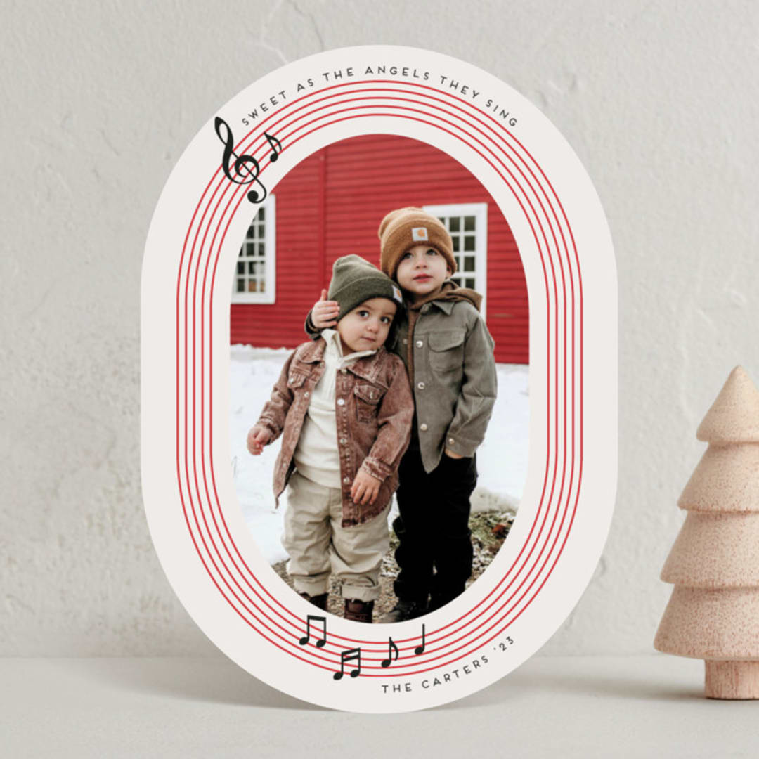 "Candy Cane Lane" - Holiday Cards in Candy Cane by Tamara Hilje - Front