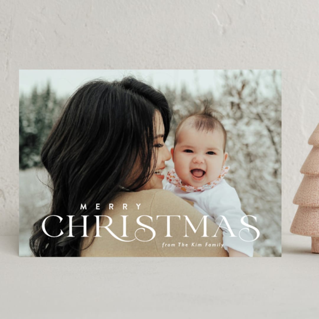 "Classic Always" - Holiday Cards in Snowfall by Carolyn MacLaren - Front
