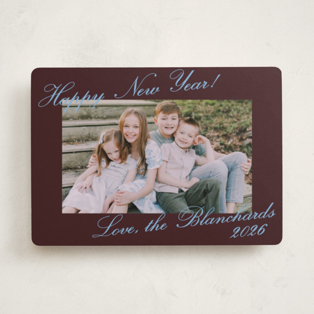 "Kiawah" - Holiday Cards in Cocoa by Megan Davis - Front