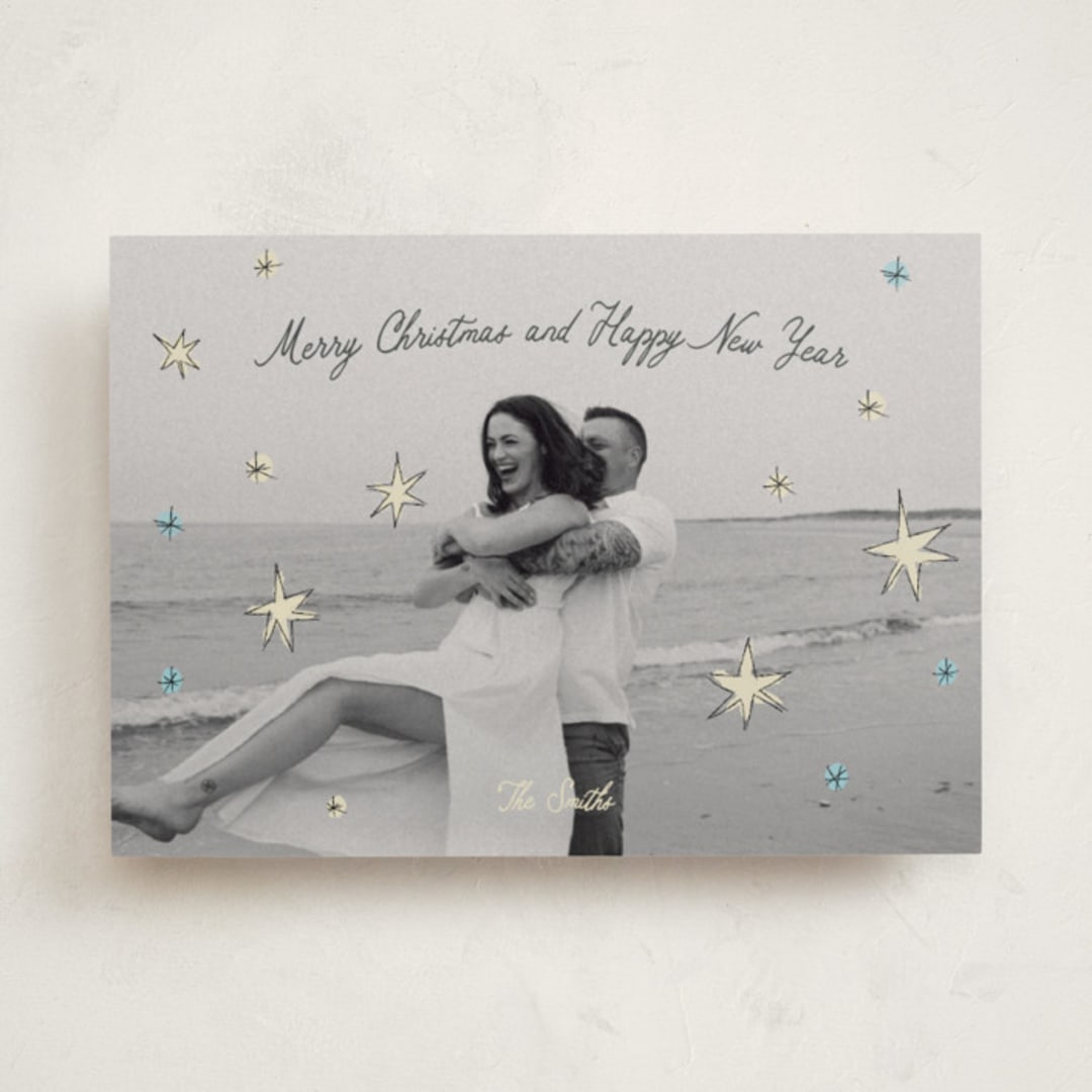 "the stars" - Holiday Cards in Wintermint by Helena Vitto - Front