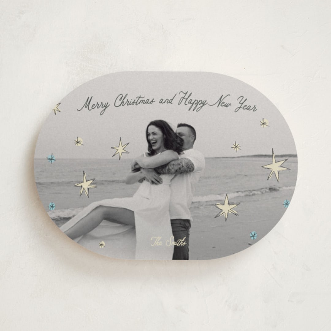 "the stars" - Holiday Cards in Wintermint by Helena Vitto - Front