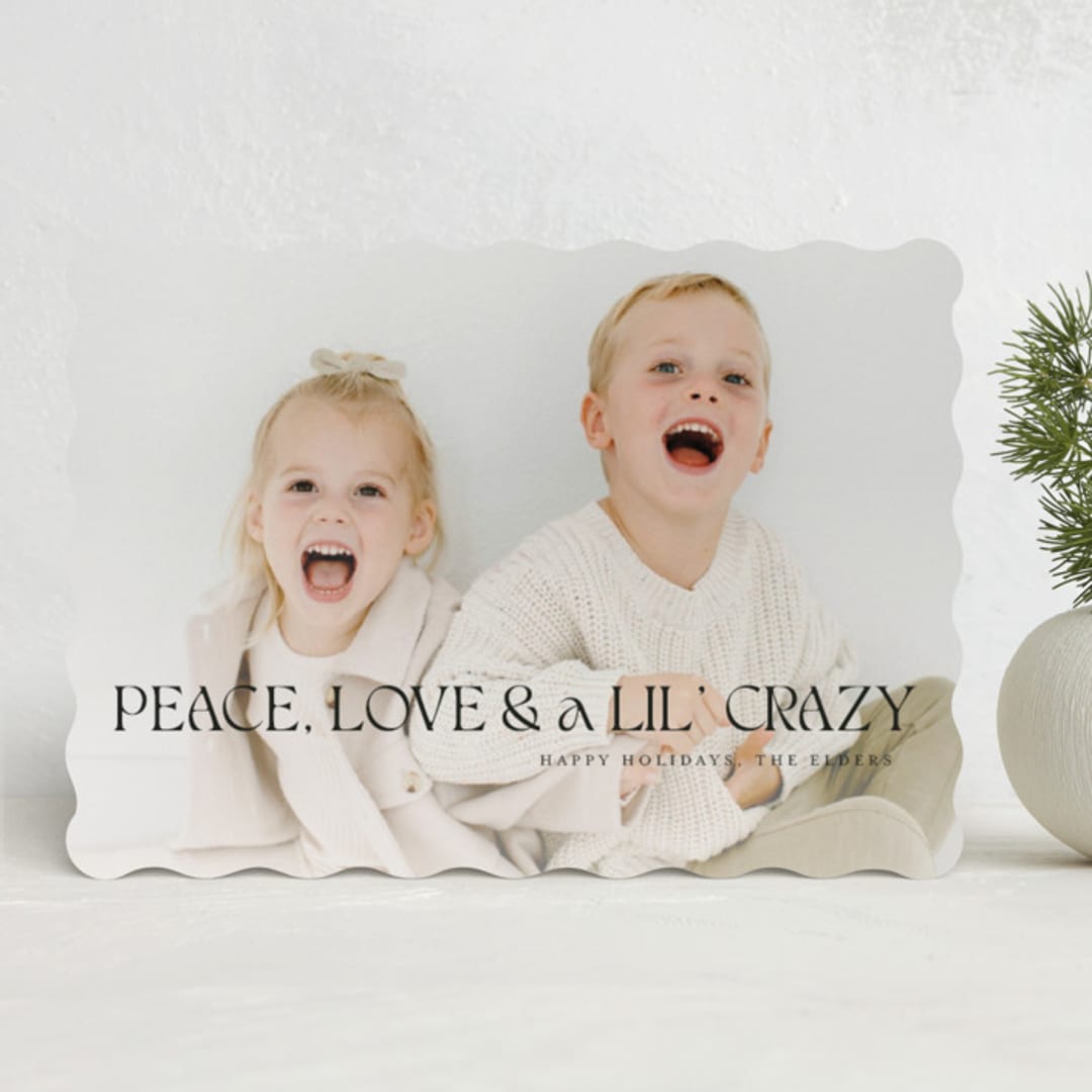 "A lil' Crazy" - Holiday Cards in Ink by Anna Elder - Front