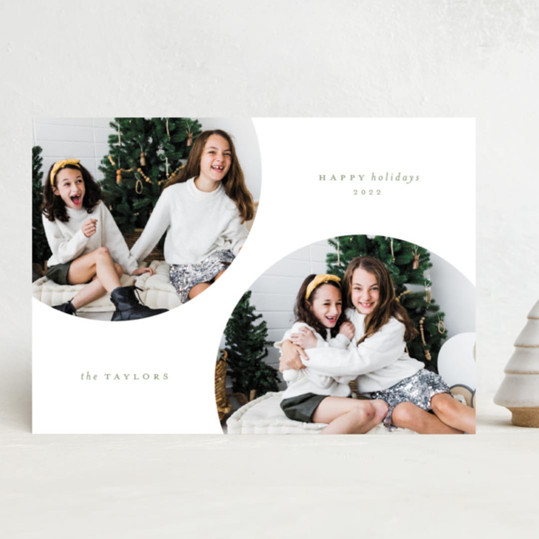 "Circulars" - Holiday Cards in Elf Shoes by Kristel - Front
