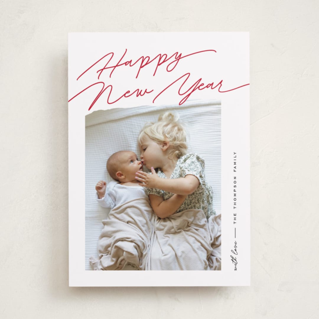 "Elements" - Holiday Cards in Holly by Pixel and Hank - Front