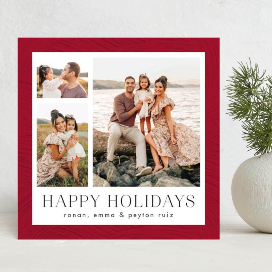 "Plaster" - Holiday Cards in Cherry Cordial by 2birdstone - Front