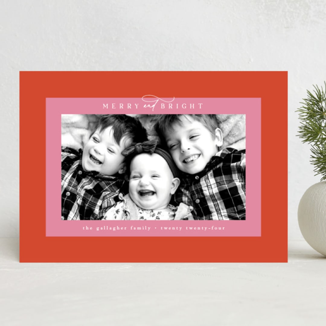 "Colorful Gallery Frame" - Holiday Cards in Candy by Olivia Raufman - Front