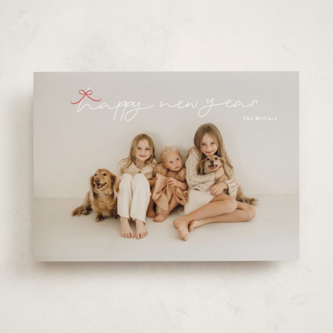 "little cute bow" - Holiday Cards in Holly by Phrosné Barwood - Front