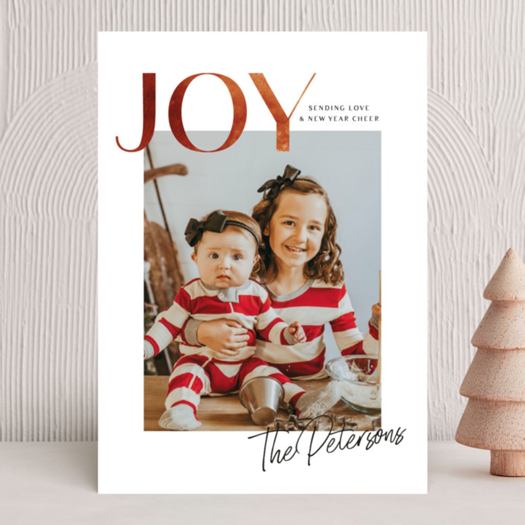 "rusted joy" - Holiday Cards in Rust by Karidy Walker - Front