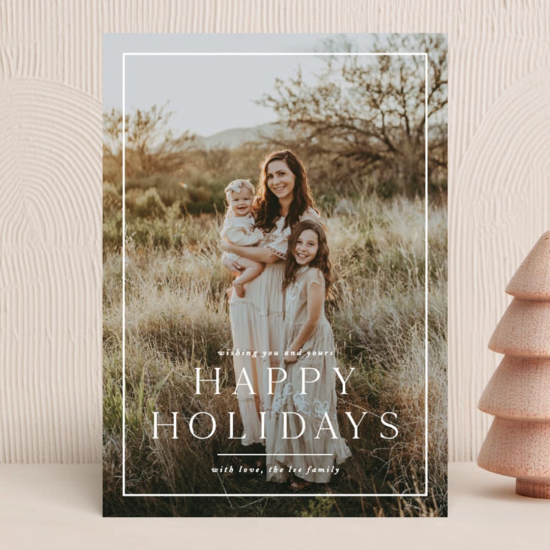 "Framer" - Holiday Cards in Snow by Amy Kross - Front