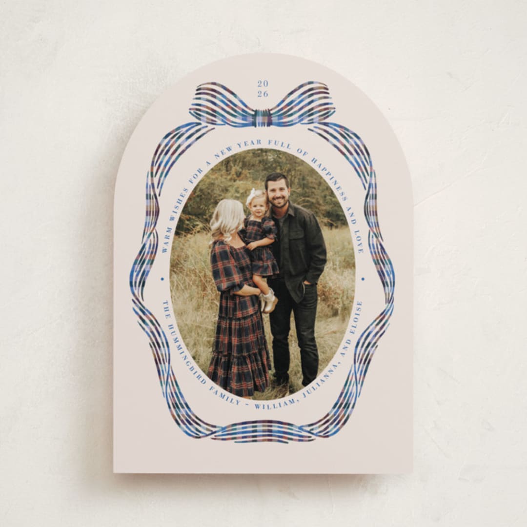 "Angelina" - Holiday Cards in Bluebell by Pati Cascino - Front