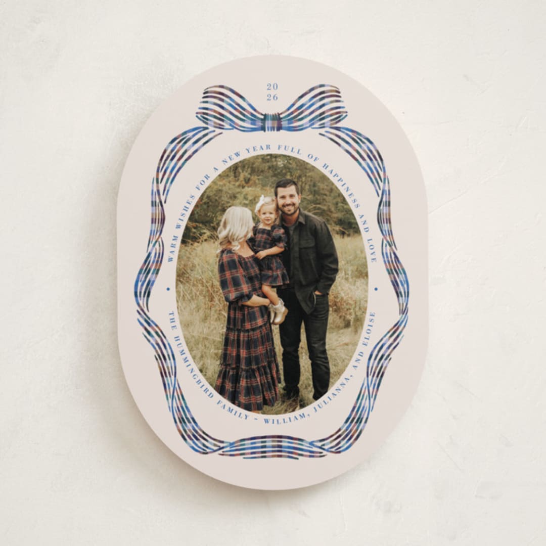 "Angelina" - Holiday Cards in Bluebell by Pati Cascino - Front