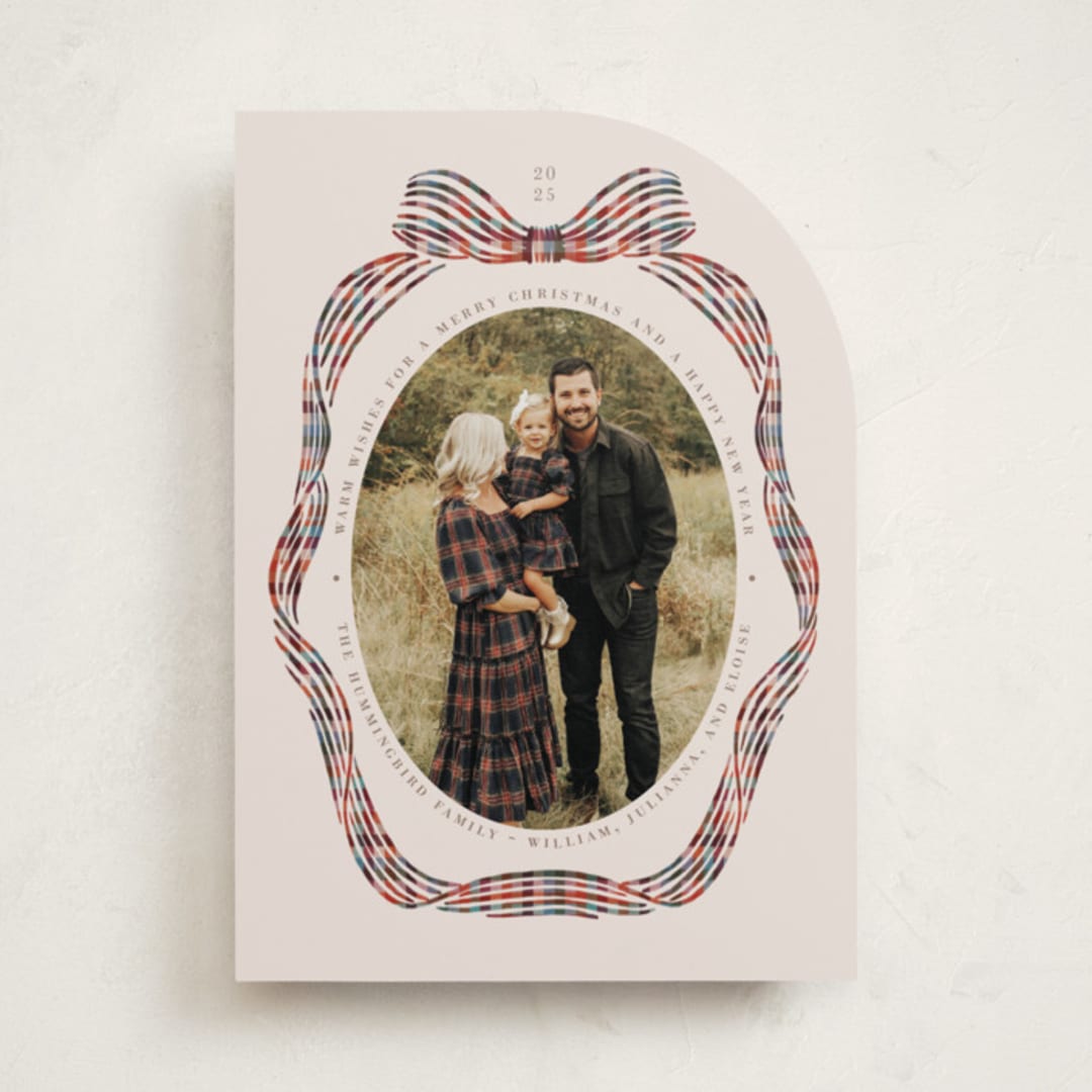 "Angelina" - Holiday Cards in Berry by Pati Cascino - Front