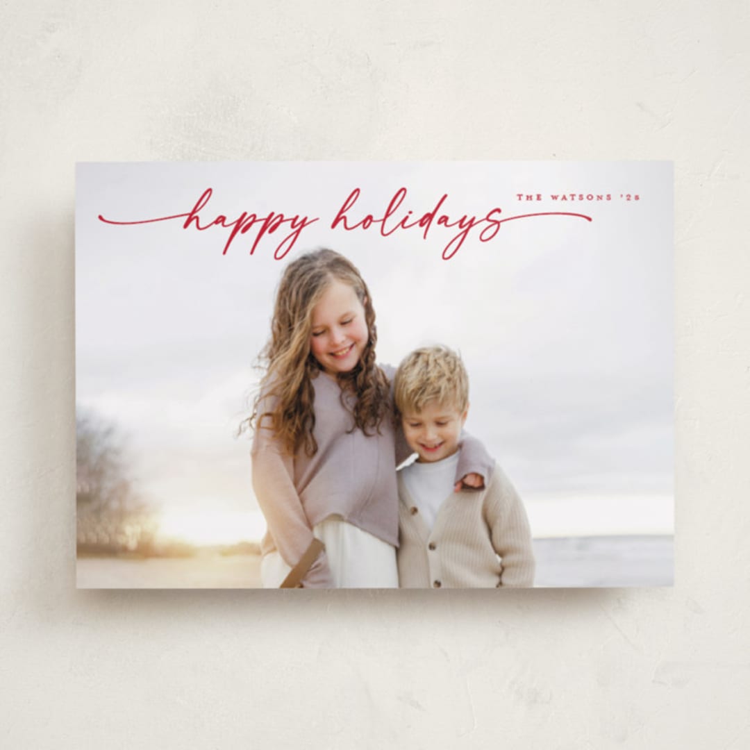 "Simplicity" - Holiday Cards in Stocking by Christy Hy Lee - Front