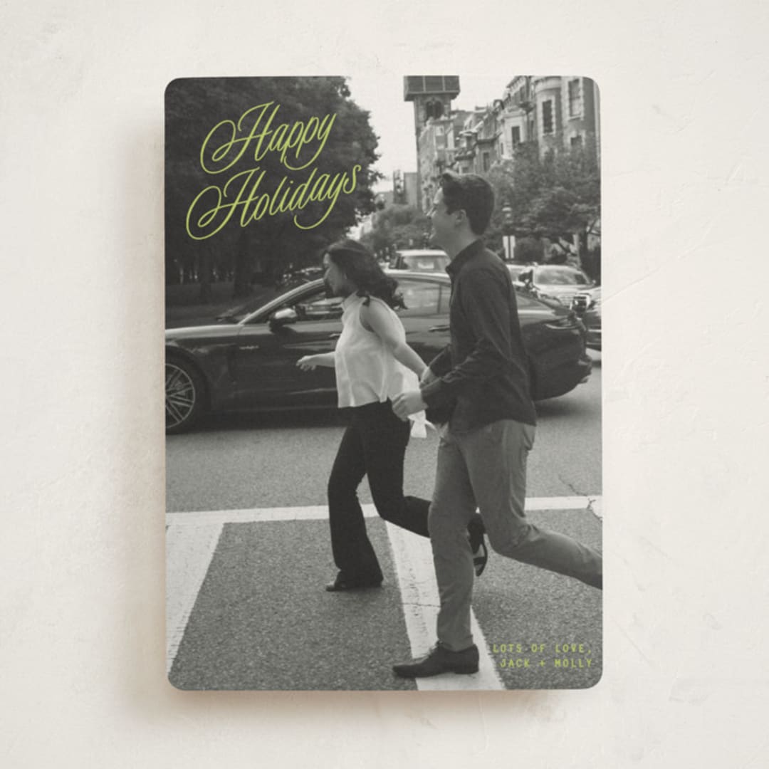 "neon vintage" - Holiday Cards in Mistletoe Glow by JoAnn Jinks - Front
