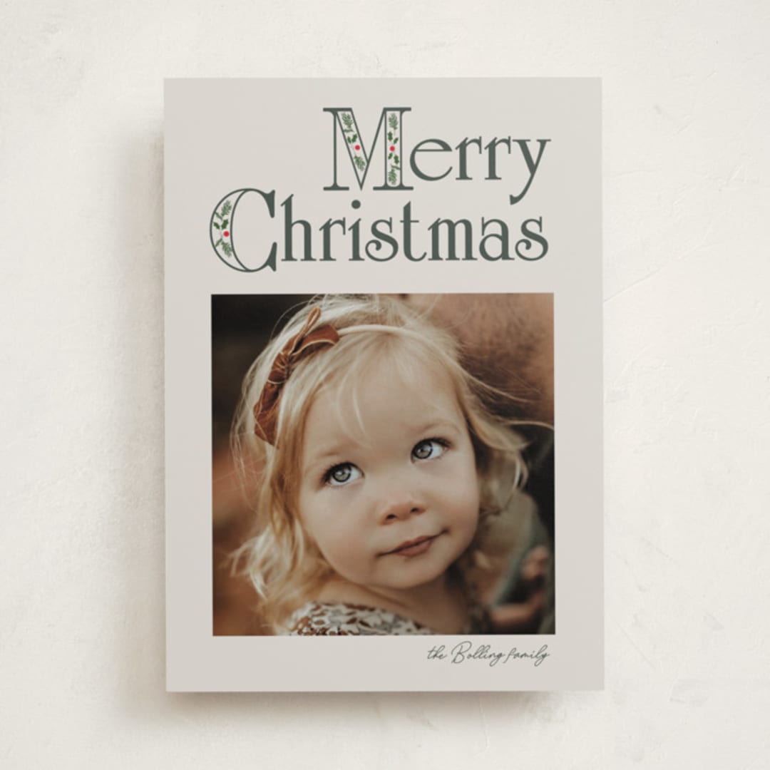 "Nostalgia" - Holiday Cards in Mist by Baumbirdy - Front