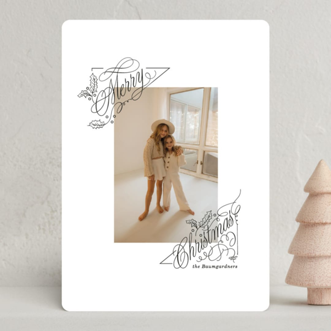 "Embellish" - Holiday Cards in Snow by Baumbirdy - Front