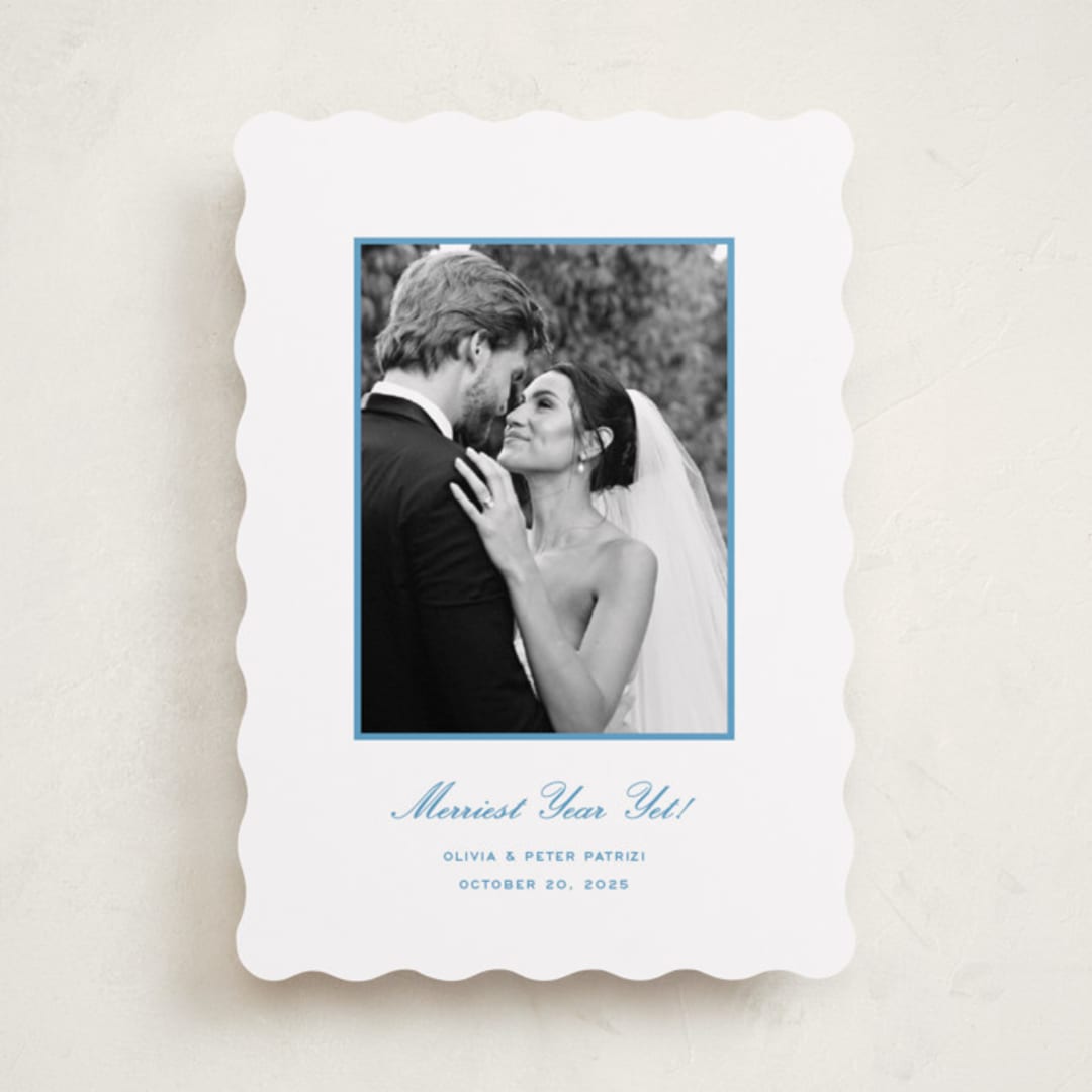 "Galerie" - Holiday Cards in Lake by Megan Davis - Front