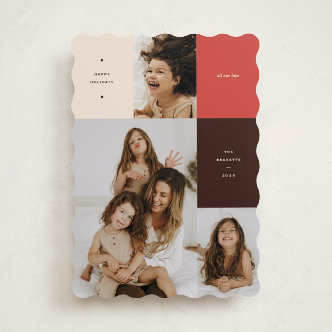 "Off the Grid" - Holiday Cards in Candied Apple by Annie Clark - Front