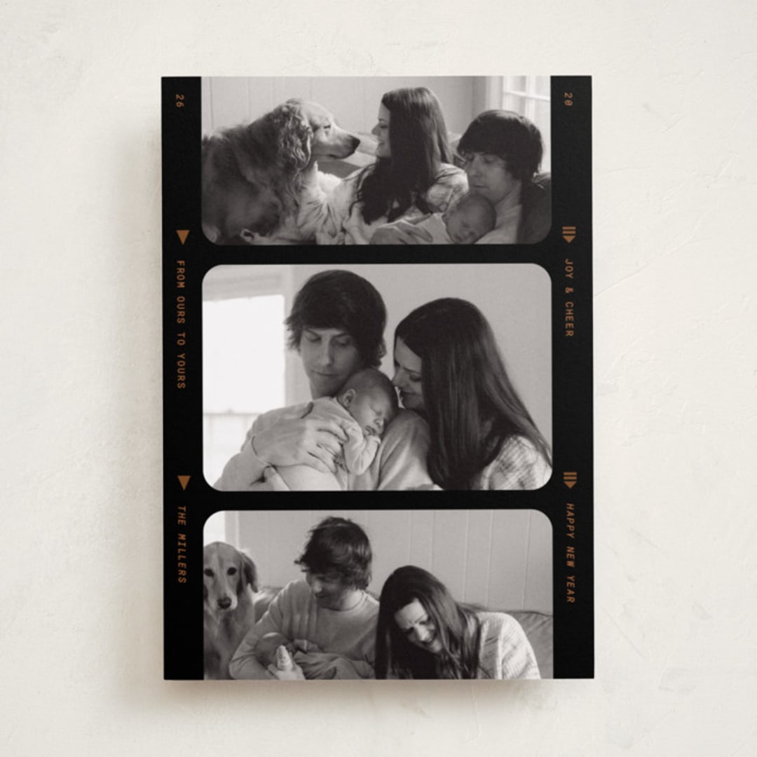 "luminance" - Holiday Cards in Newsprint by Jennifer Lew - Front