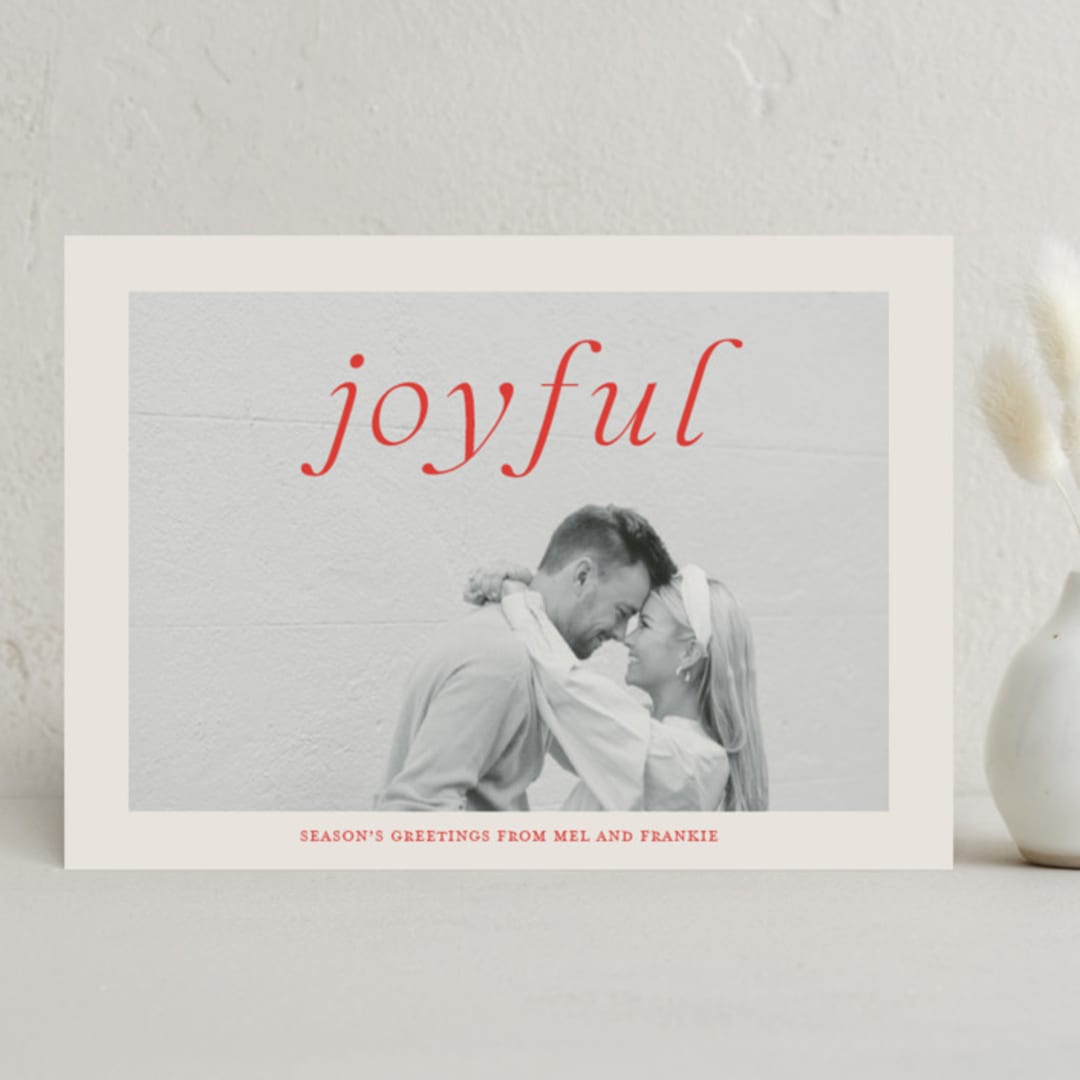 "Frankly" - Holiday Cards in Cardinal by Ani Somi - Front