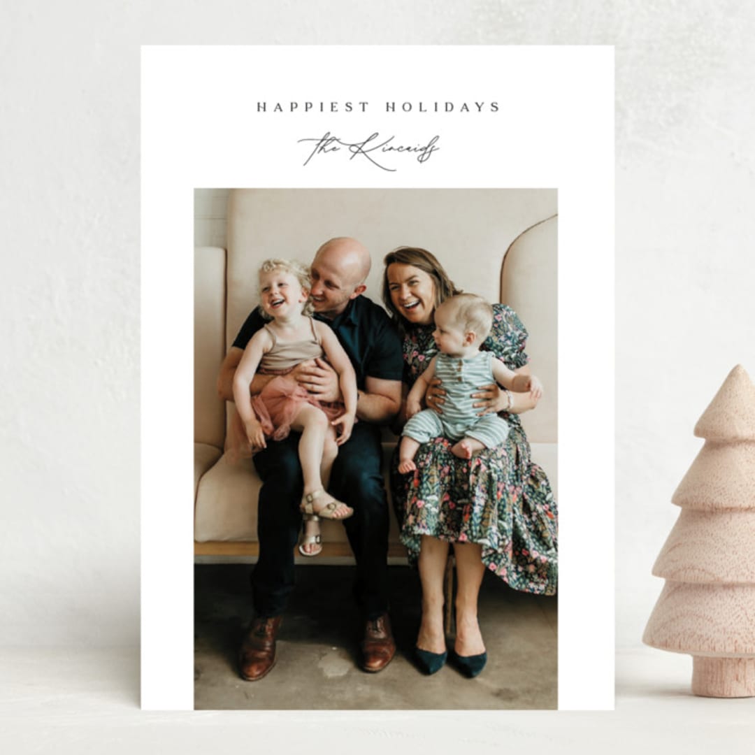 "Reserved" - Holiday Cards in Snow by Kaydi Bishop - Front