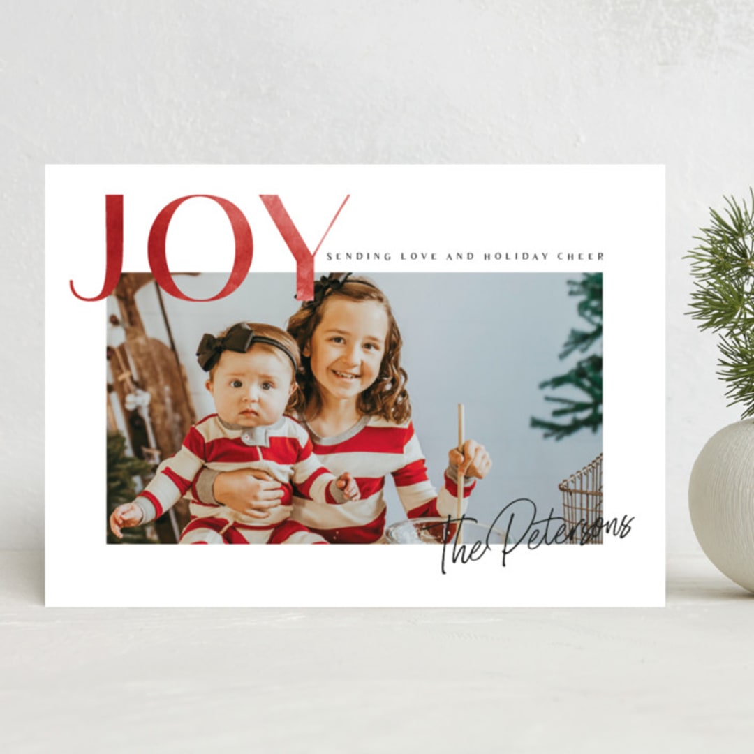 "rusted joy" - Holiday Cards in Crimson by Karidy Walker - Front