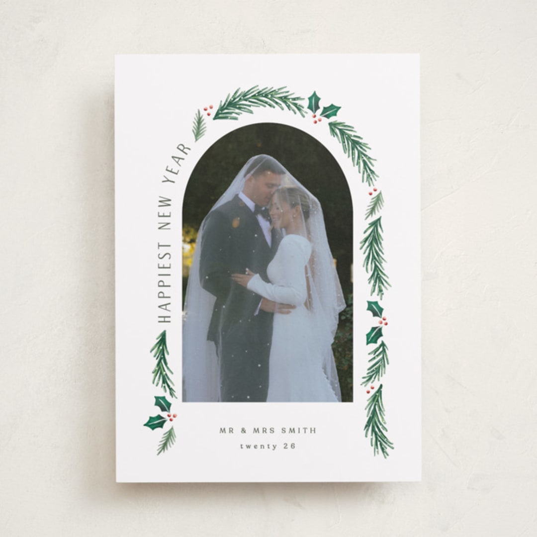 "a married christmas" - Holiday Cards in Snow by Hooray Creative - Front
