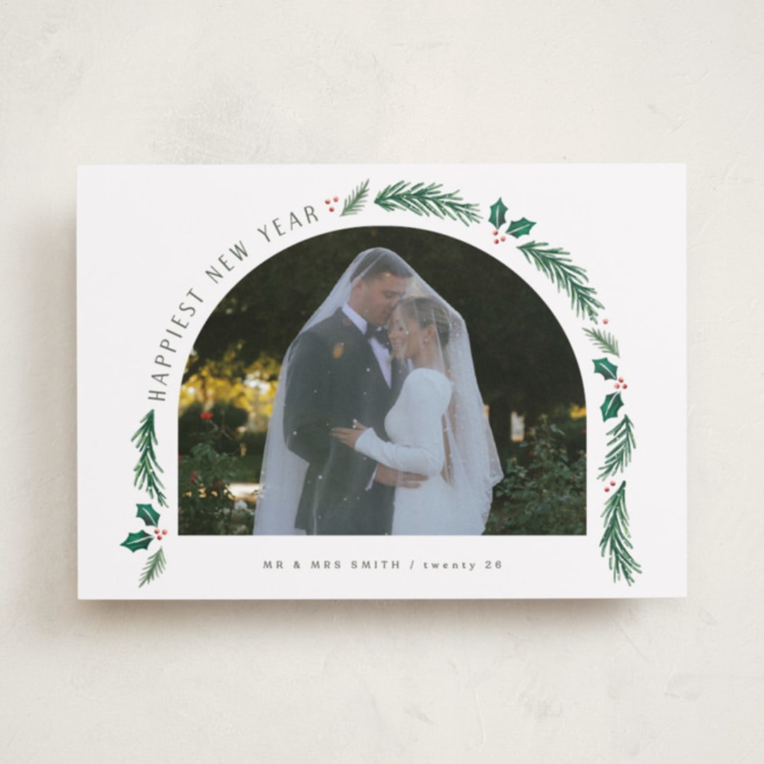 "a married christmas" - Holiday Cards in Snow by Hooray Creative - Front