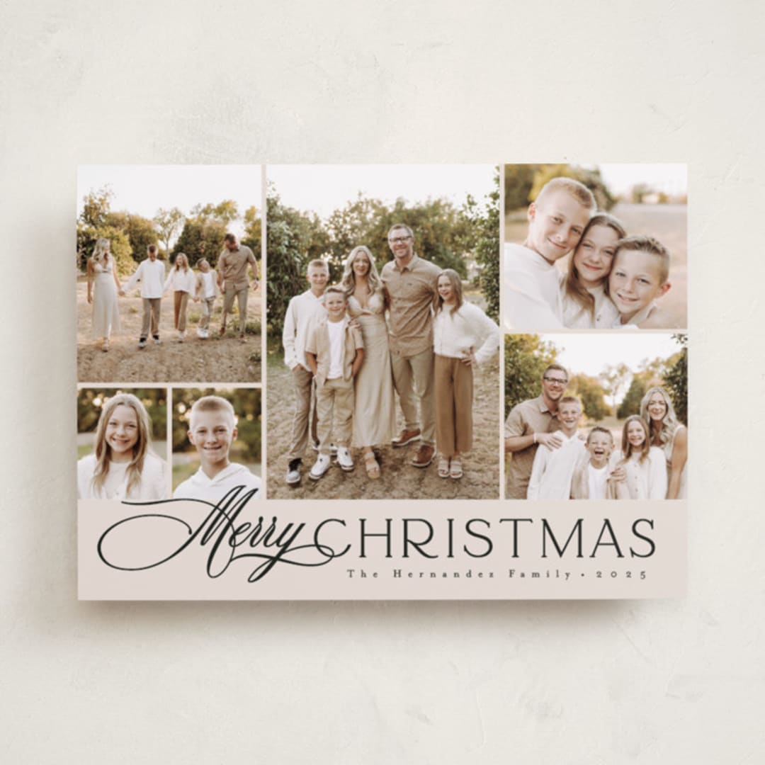 "classic layout" - Holiday Cards in Vanilla by Christy Hy Lee - Front